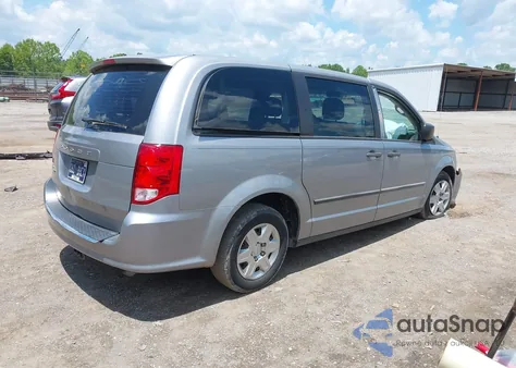 2013 Dodge Grand Caravan American Value Pkg из США, поврежденный, VIN 2C4RDGBGXDR587575